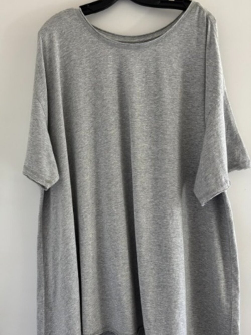 Natural Life High-Low Tunic Top in Gray